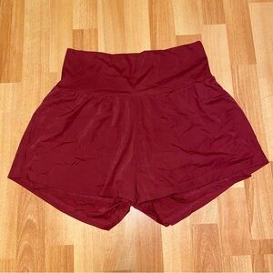 Halara Airy Super High Waisted Cool Touch Yoga Shorts with Pockets in Salsa